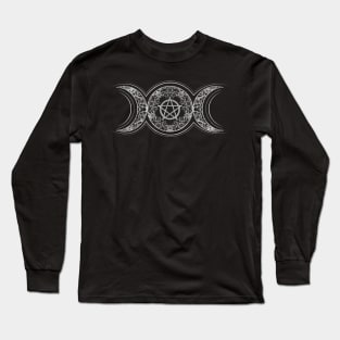 Triple Moon - Triple Goddess Ornament Long Sleeve T-Shirt